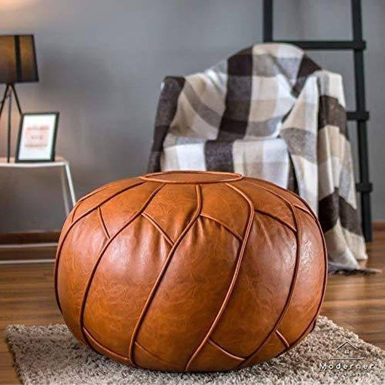 Moroccan Leather Pouf Care: Maintain Beauty Without Water