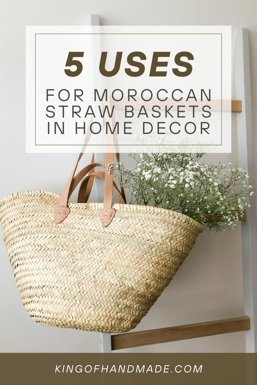 5 Uses for Moroccan Straw Baskets in Home Decor