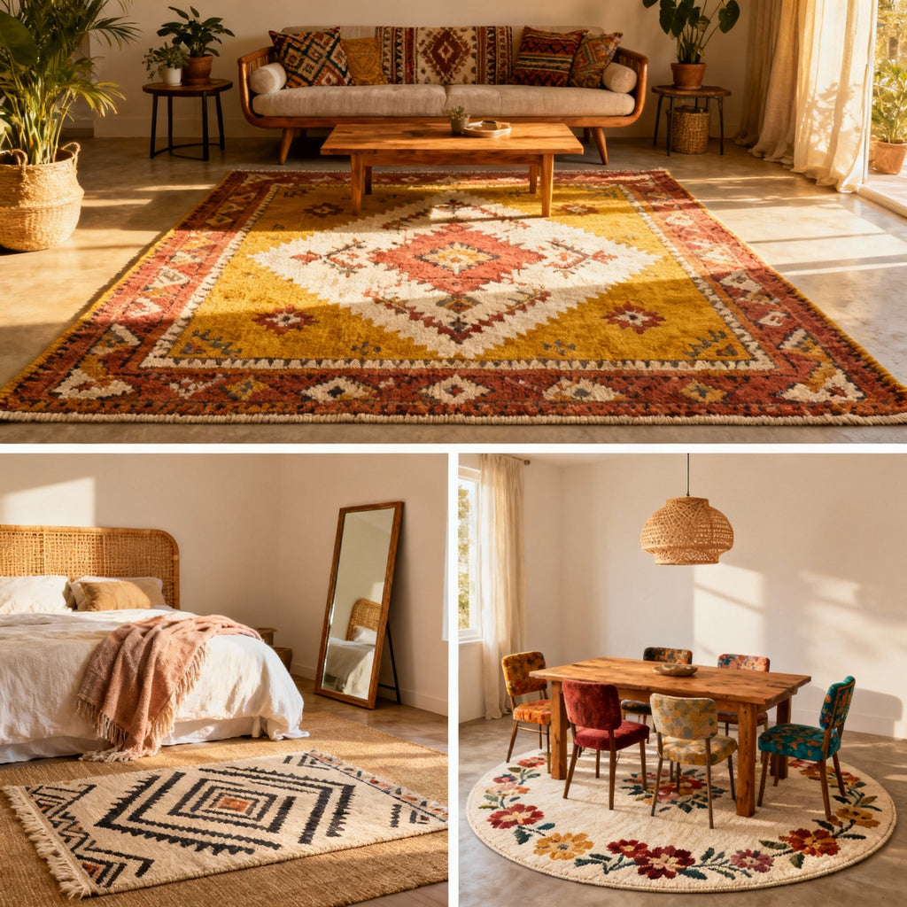 8 Ways to Incorporate Boho Style Area Rugs in Every Room