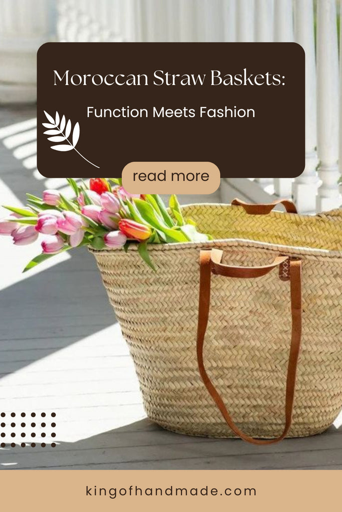 Moroccan Straw Baskets: Function Meets Fashion