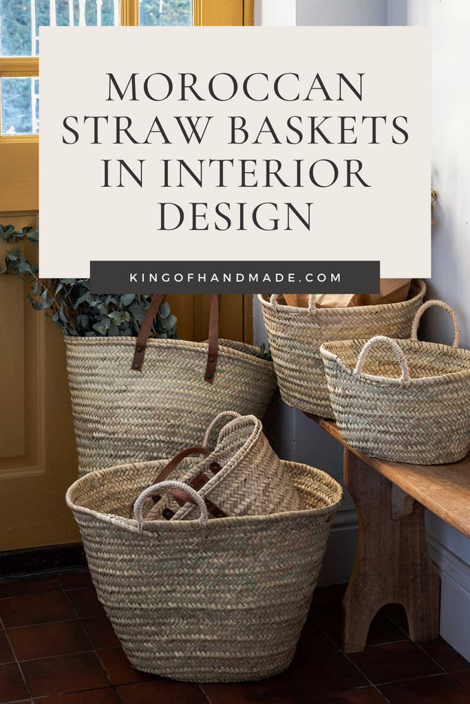 Moroccan Straw Baskets in Interior Design