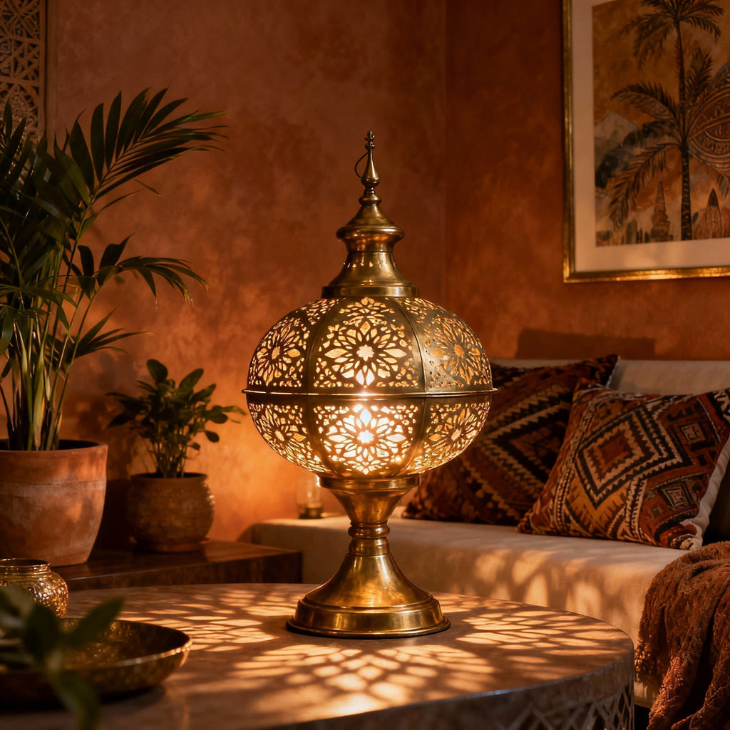Why Brass Moroccan Lamps Are Trending in 2025 Interiors
