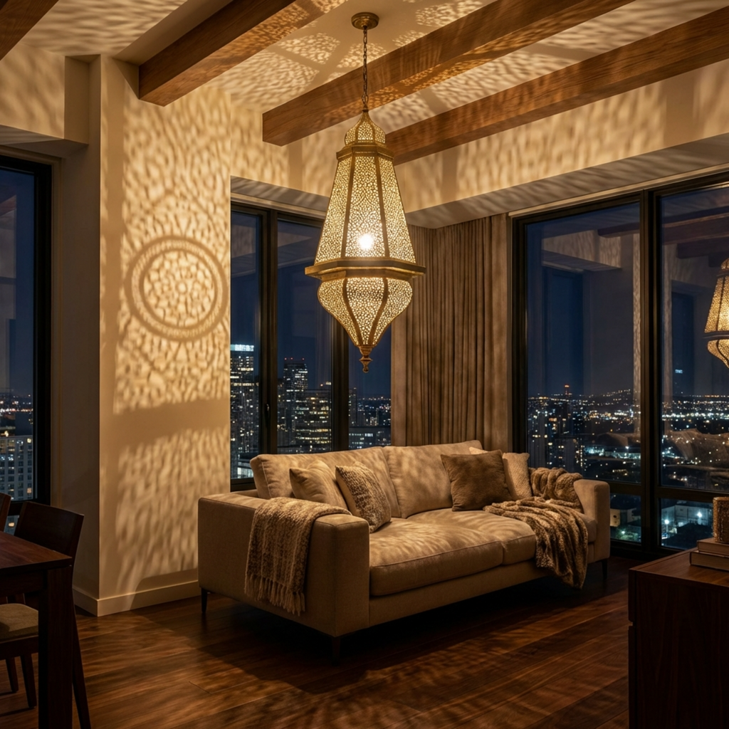 Authentic Moroccan Brass Ceiling Lamps: An Expert Style Guide