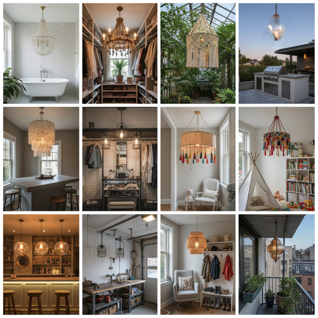 10 Ways to Use Handmade Chandeliers in Unexpected Spaces