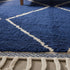 Blue Berber Rug - Moroccan Beni Ourain Wool Rug