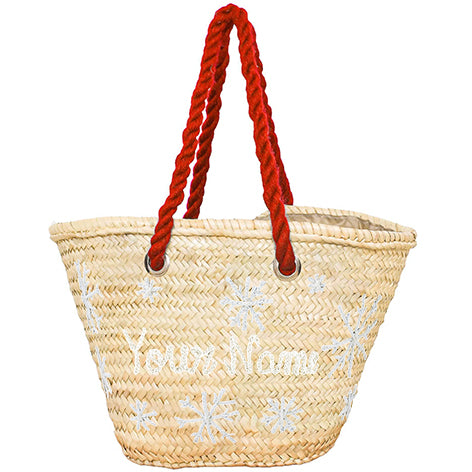 Santa's Straw Bag: Perfect Personalized Gift !