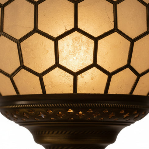 Handmade Moroccan Brass Lamp - Marrakech Style Ceiling Light (pl-2009)
