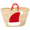 Personalized Santa Christmas Straw Gift Bag