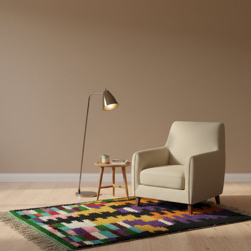 Authentic Handmade Wool Rugs - Colorful Berber Decor