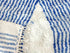 Artistic Moroccan Berber Rug - White & Blue Wool Carpet