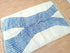 Artistic Moroccan Berber Rug - White & Blue Wool Carpet
