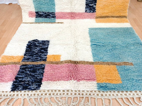 Artistic Moroccan Berber Rug – Handmade Wool Carpet - Buy Now