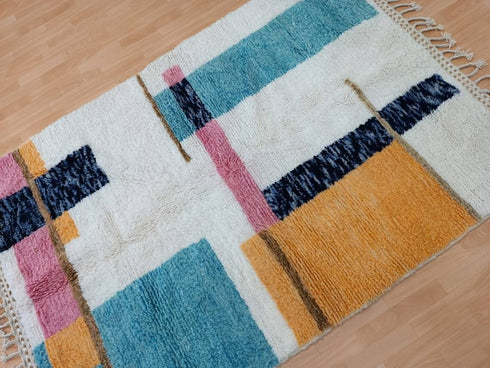 Artistic Moroccan Berber Rug – Handmade Wool Carpet - Buy Now