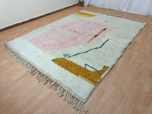 Authentic Handmade Moroccan Berber Beni Ourain Rug