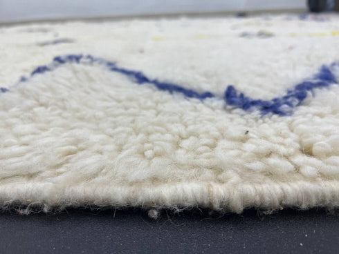 uthentic Moroccan Berber Rug – Black & White Handmade Wool