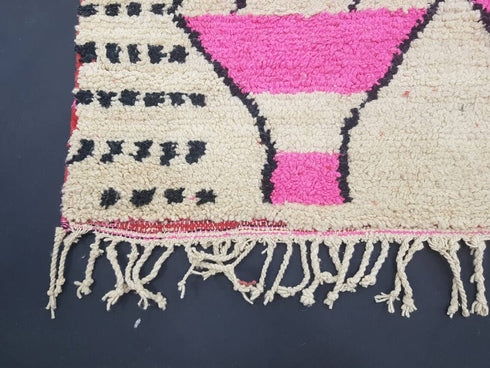 Authentic Handcrafted Moroccan Berber Wool Rug – Beni Ourain Style