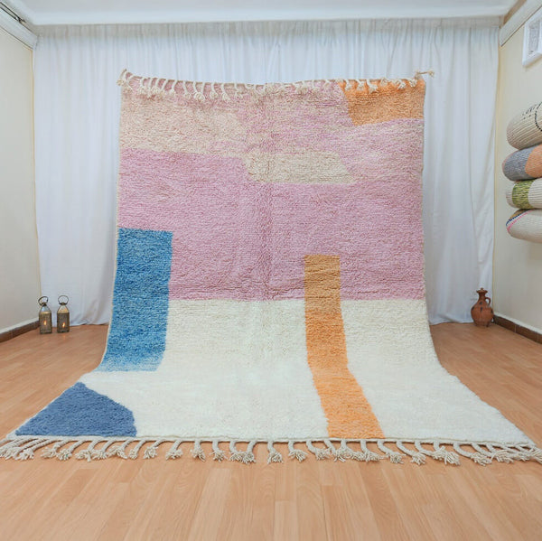 Beni Ourain Rug – Multicolor Tribal Wool Rug