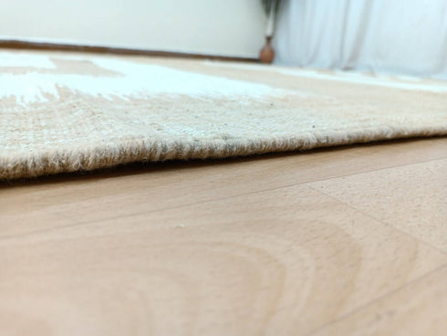 Authentic Handwoven Moroccan Wool Rug – Beni Ouarain Style