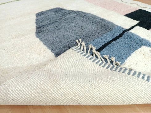 Authentic Moroccan Berber Rug – Handmade Wool Beni Ourain Carpet