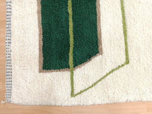 Authentic Moroccan Berber Rug – Handmade Wool Beni Ourain Carpet