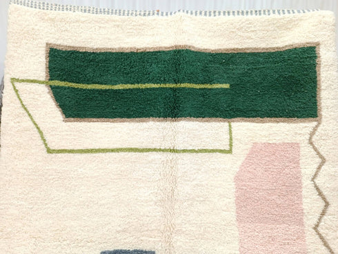 Authentic Moroccan Berber Rug – Handmade Wool Beni Ourain Carpet