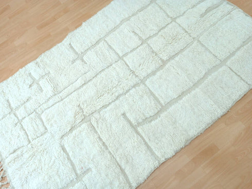 Beautiful Handmade Beni Ourain Moroccan Berber Wool Area Rug