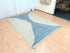 Beige & Blue Moroccan Handwoven Rug – Custom Flat Kilim Design