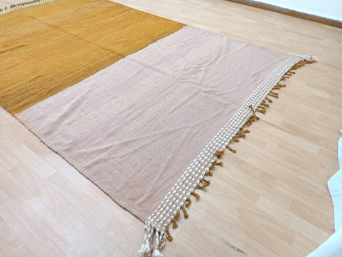 Beni Ouarain Kilim Rug - Handwoven Moroccan Wool Carpet