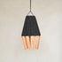 Black & Beige Raffia Ceiling Lamp | Moroccan Handmade Room Ceiling Lampshade