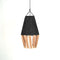 Black & Beige Raffia Ceiling Lamp | Moroccan Handmade Room Ceiling Lampshade