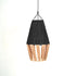 Black & Beige Raffia Ceiling Lamp | Moroccan Handmade Room Ceiling Lampshade
