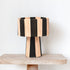 Black Striped Raffia Lamp – Moroccan Natural TABLE LAMPSHADES