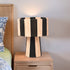 Black Striped Raffia Lamp – Moroccan Natural TABLE LAMPSHADES