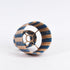 Striped Blue Raffia Table Lamp – Moroccan Handmade Natural Fiber Lampshade