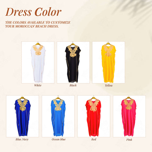 Bohemian Moroccan Kaftan Dress - Stunning Maxi Dress For Party And Wedding