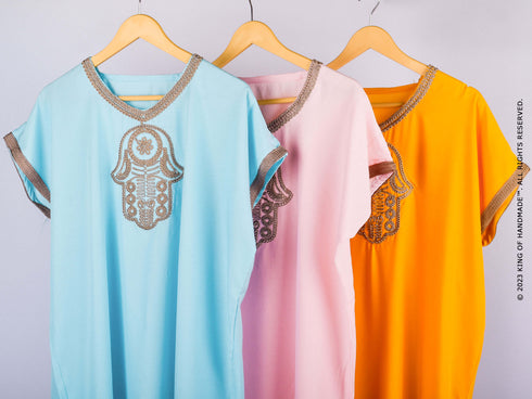 Personalized Moroccan Kaftan Bridesmaids Robes - Wedding Party Gift (One Size)