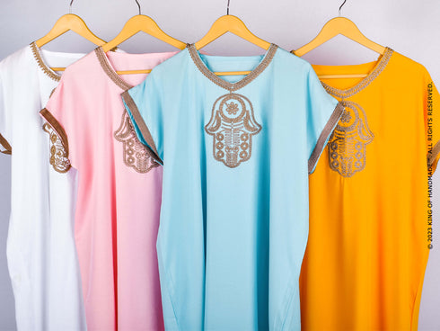 Personalized Moroccan Kaftan Bridesmaids Robes - Wedding Party Gift (One Size)