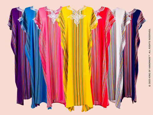 Bridesmaids Robes - Moroccan Kaftan Dress For Party And Wedding