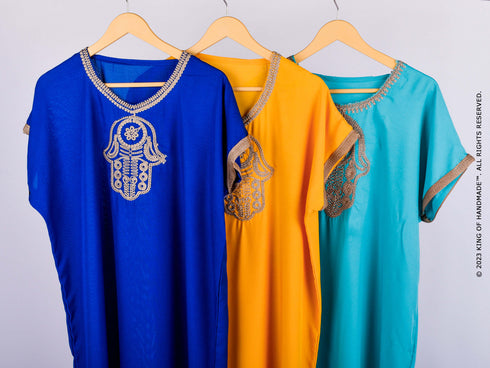 Personalized Moroccan Kaftan Bridesmaids Robes - Wedding Party Gift (One Size)