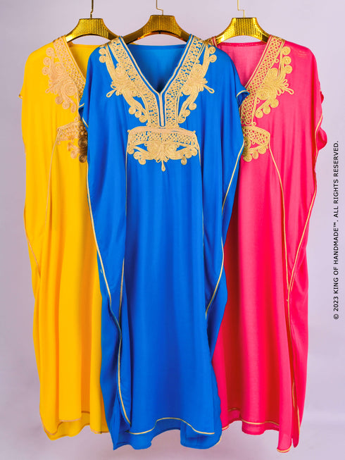 Bohemian Moroccan Kaftan Dress - Stunning Maxi Dress For Party And Wedding