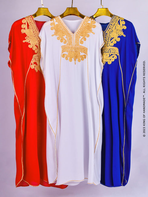 Bohemian Moroccan Kaftan Dress - Stunning Maxi Dress For Party And Wedding