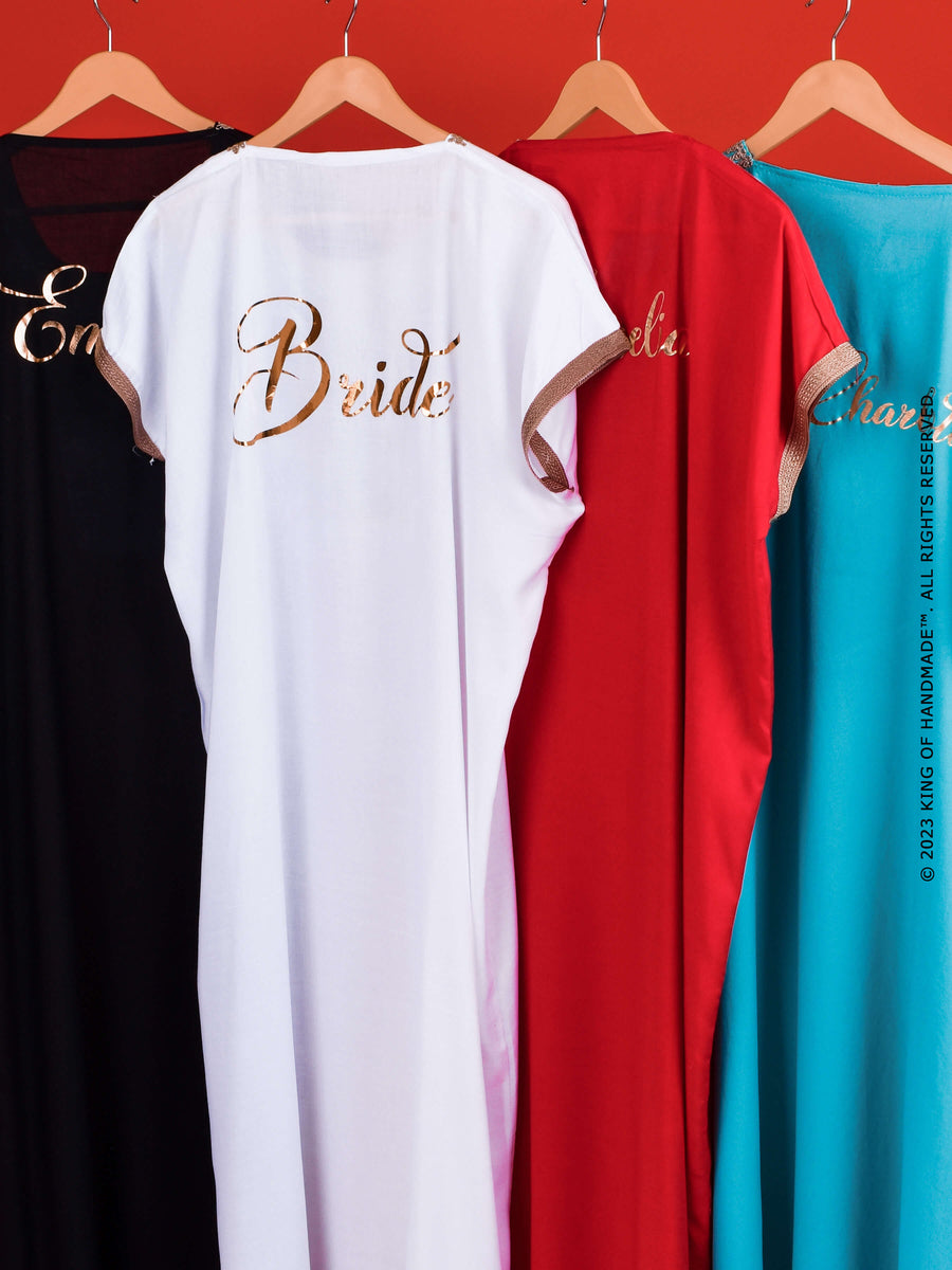 Personalized Moroccan Kaftan Bridesmaids Robes
