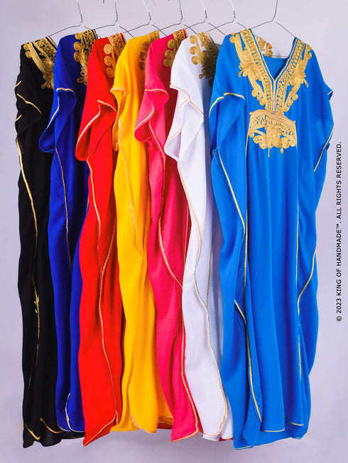 Bohemian Moroccan Kaftan Dress - Stunning Maxi Dress For Party And Wedding