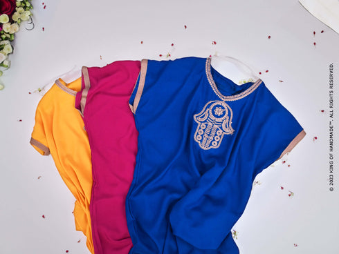 Personalized Moroccan Kaftan Bridesmaids Robes - Wedding Party Gift (One Size)