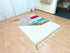 Bohemian White & Colorful Berber Moroccan Wool Rug
