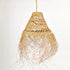Boho Chic Bowl Pendant Light - Esparto Lampshade Suspension