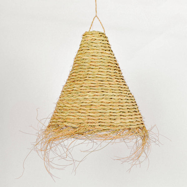 Boho chandelier - Esparto Lampshade Suspension