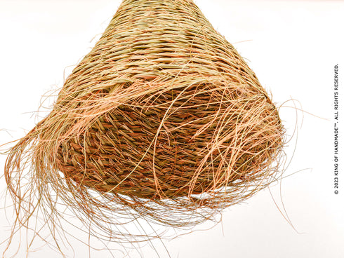 Boho chandelier - Esparto Lampshade Suspension