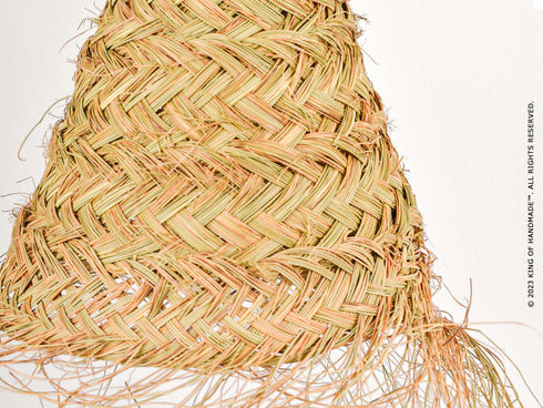 Boho Chic Lampshade Suspension - Esparto Pendant Light