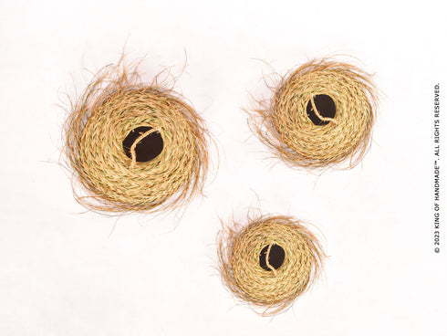 Boho Chic Lampshade Suspension - Esparto Pendant Light